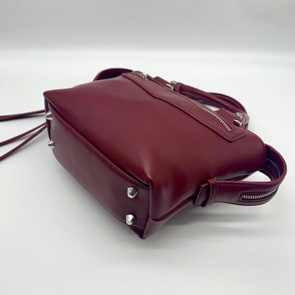Urban Expressions Burgundy Satchel Convertible Crossbody - NWT - Picture 6 of 11